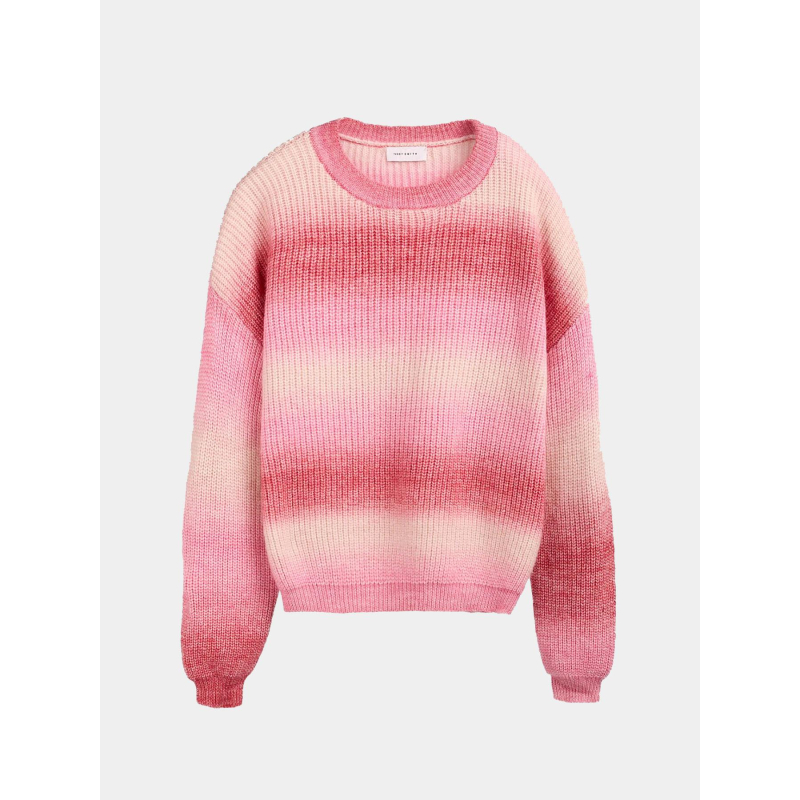 Pull laine dégradé stripy rose femme - Teddy Smith