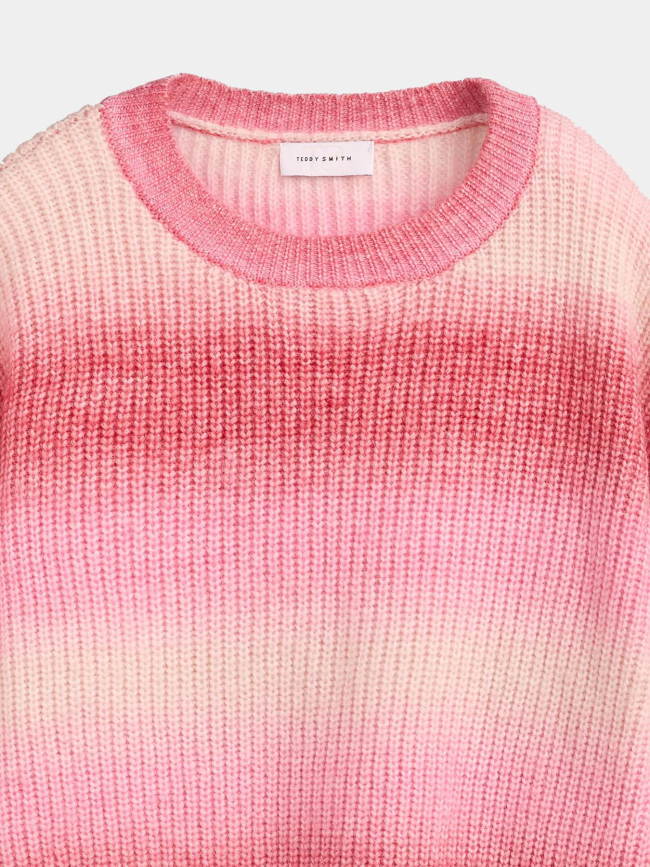Pull laine dégradé stripy rose femme - Teddy Smith