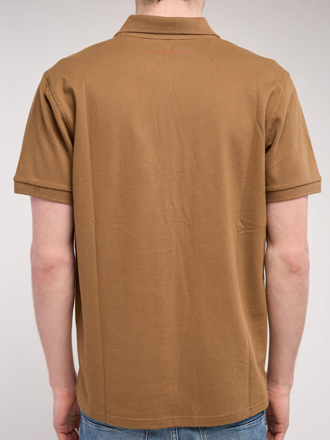 Polo alban marron homme - Teddy Smith