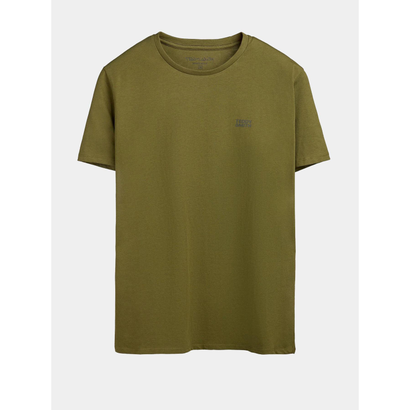 T-shirt col rond the tee 1 vert homme - Teddy Smith