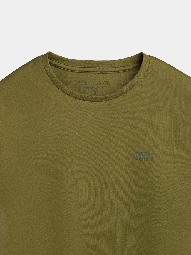 T-shirt col rond the tee 1 vert homme - Teddy Smith