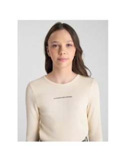 Top manches longues albingi blanc fille - Le Temps Des Cerises