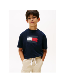 T-shirt flag archive bleu marine enfant - Tommy Hilfiger