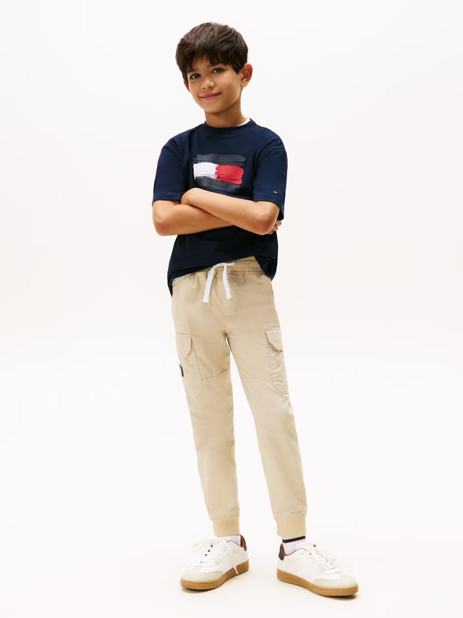 T-shirt flag archive bleu marine enfant - Tommy Hilfiger