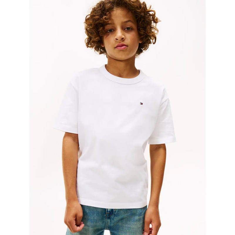 T-shirt camp print blanc garçon - Tommy Hilfiger