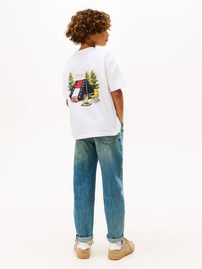 T-shirt camp print blanc garçon - Tommy Hilfiger
