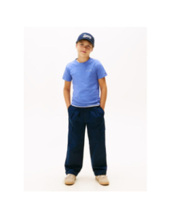 T-shirt mini corporate bleu garçon - Tommy Hilfiger