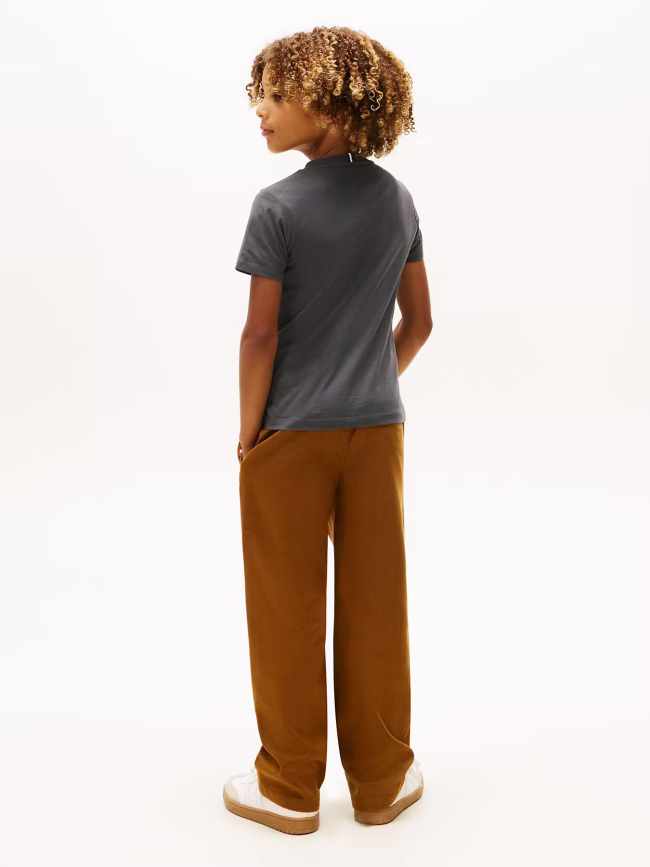 T-shirt mini corporate gris garçon - Tommy Hilfiger