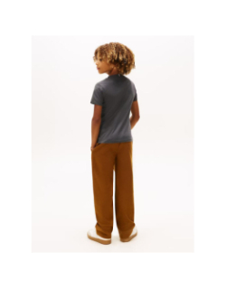 T-shirt mini corporate gris garçon - Tommy Hilfiger