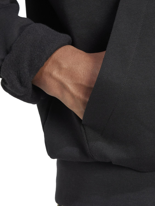 Sweat à capuche logo feelcozy noir garçon - Adidas