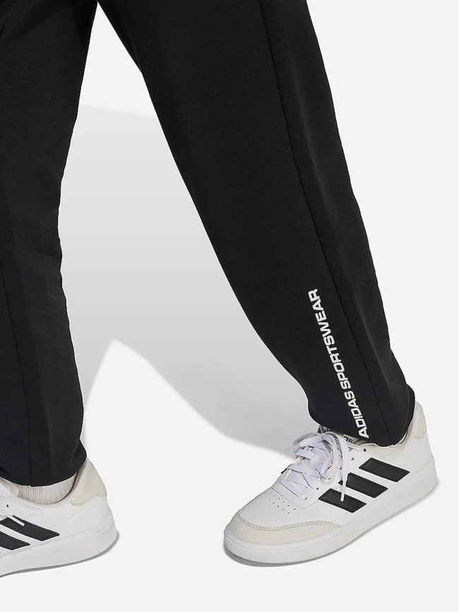 Jogging fleece sportswear noir garçon - Adidas