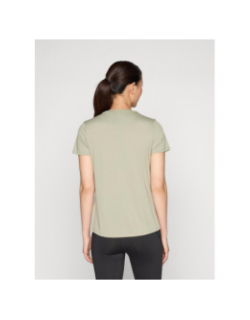 T-shirt de sport uni logo tad essential vert femme - Puma