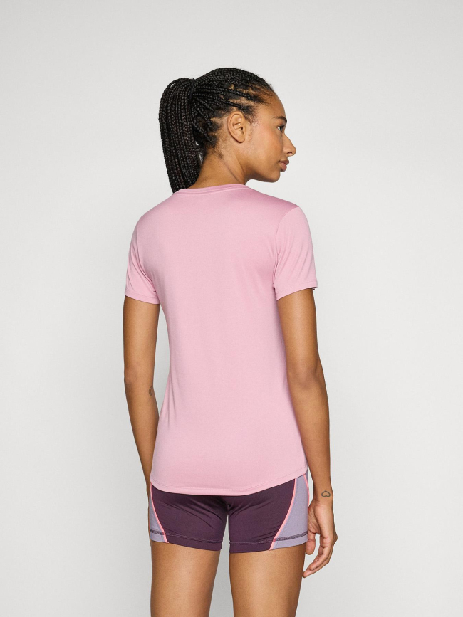 T-shirt de sport uni logo tad essential rose femme - Puma