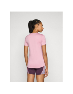 T-shirt de sport uni logo tad essential rose femme - Puma