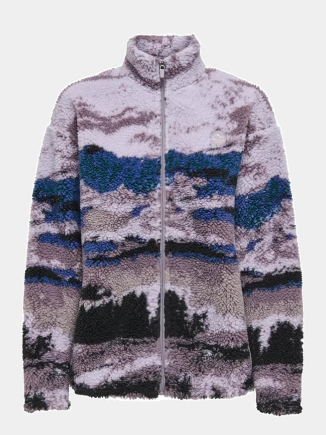 Veste polaire sherpa sik violet femme - Only Play
