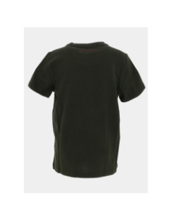 T-shirt logo evan kaki foncé garçon - Teddy Smith