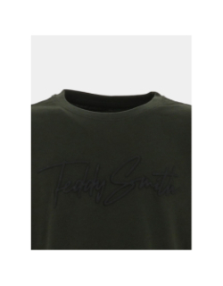 T-shirt logo evan kaki foncé garçon - Teddy Smith