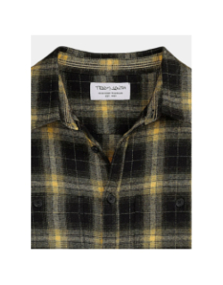 Chemise à carreaux antho noir jaune garçon - Teddy Smith