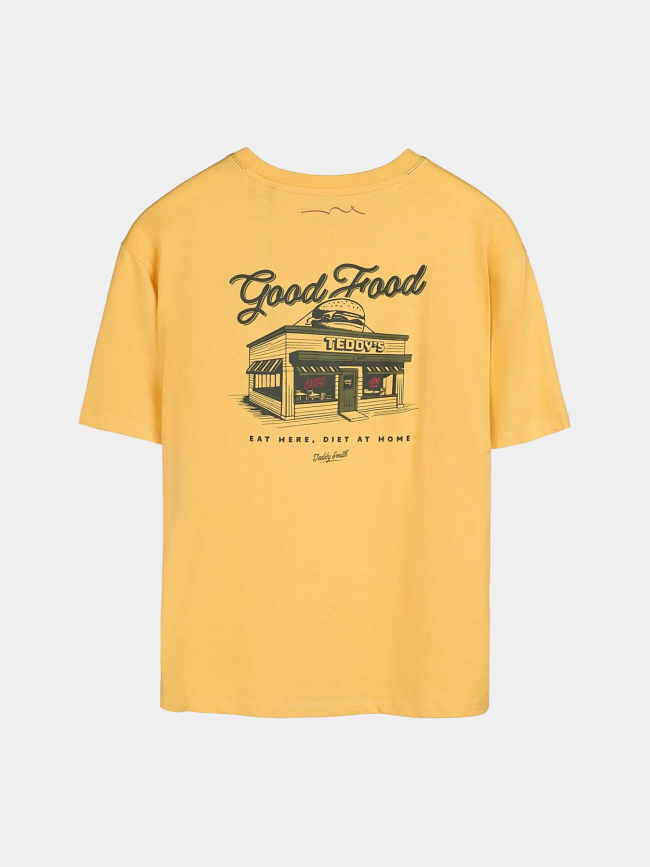 T-shirt dinner jaune garçon - Teddy Smith