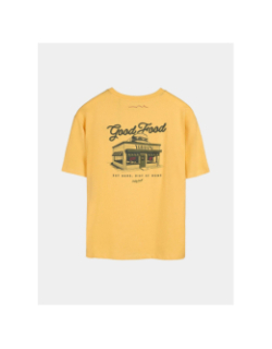 T-shirt dinner jaune garçon - Teddy Smith