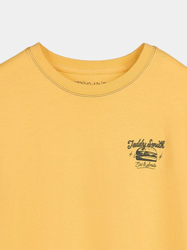 T-shirt dinner jaune garçon - Teddy Smith