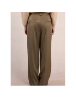 Pantalon large taille haute kaki femme - Molly Bracken