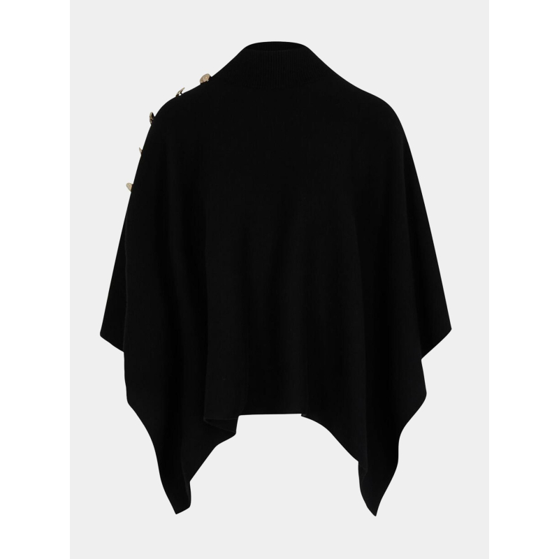 Poncho uni roue noir femme - Morgan