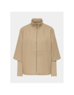 Veste bi-matière memory beige femme - Jdy