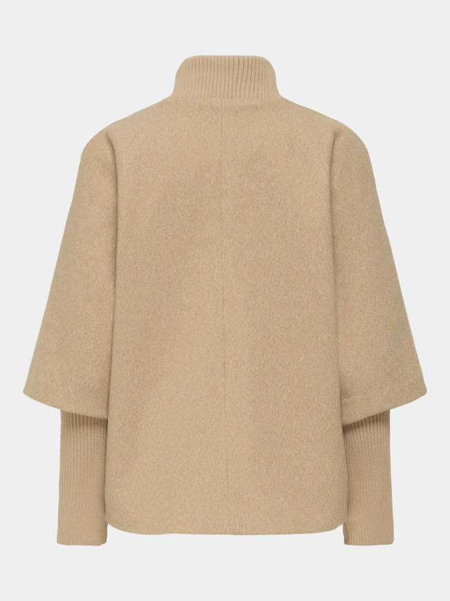 Veste bi-matière memory beige femme - Jdy