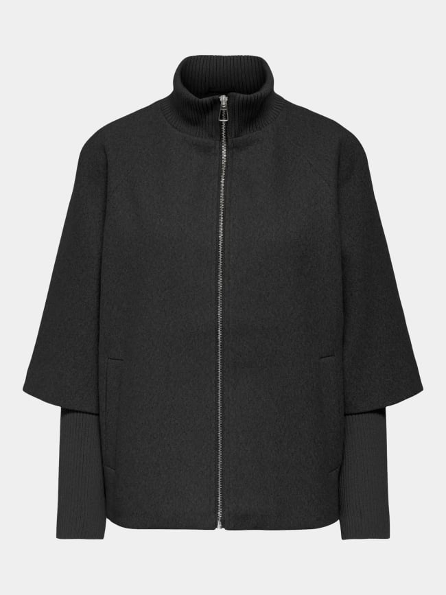 Veste bi-matière memory gris anthracite femme - Jdy