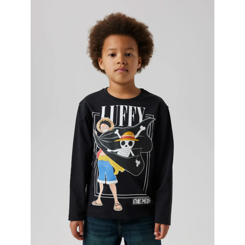 T-shirt one piece mark noir garçon - Name It