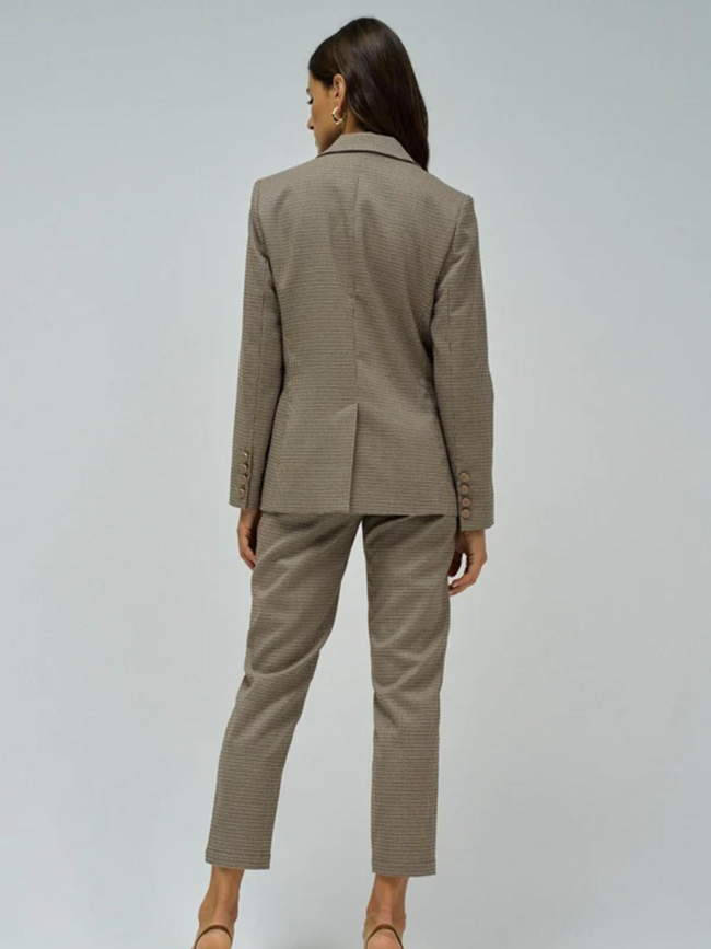 Blazer slim à motif marron femme - Salsa