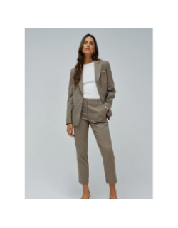 Blazer slim à motif marron femme - Salsa