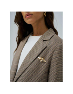 Blazer slim à motif marron femme - Salsa