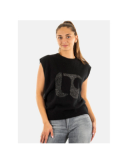 Pull en laine janice noir femme - Le Temps Des Cerises