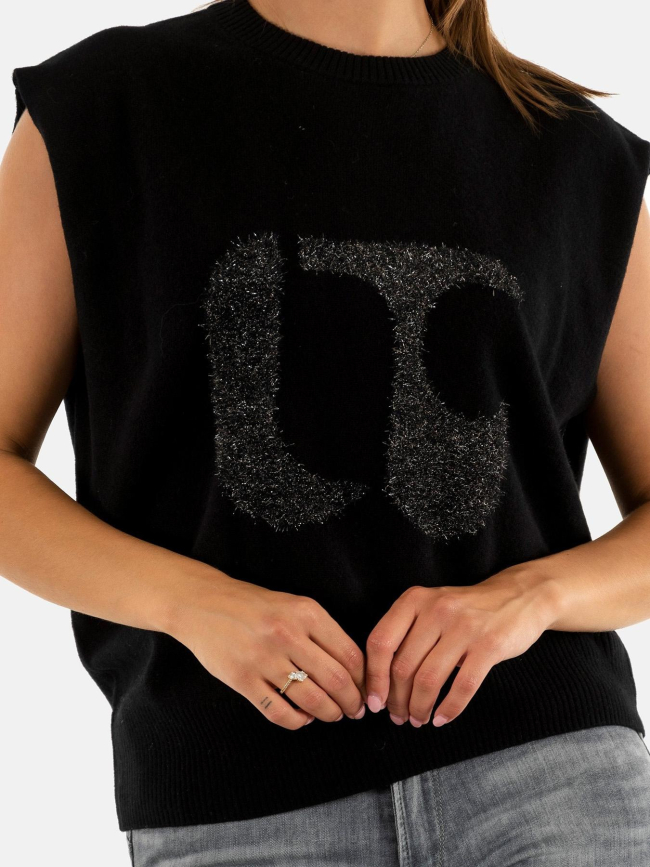 Pull en laine janice noir femme - Le Temps Des Cerises