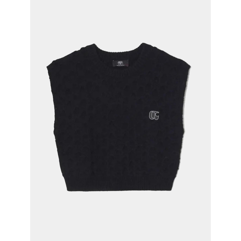 Pull sans manche kimmygi noir fille - Le Temps Des Cerises