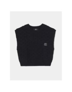 Pull sans manche kimmygi noir fille - Le Temps Des Cerises