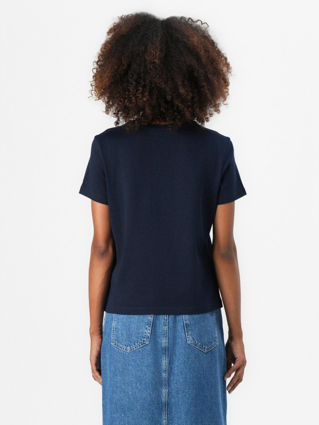 T-shirt script regular bleu marine femme - Tommy Hilfiger