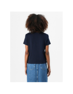 T-shirt script regular bleu marine femme - Tommy Hilfiger