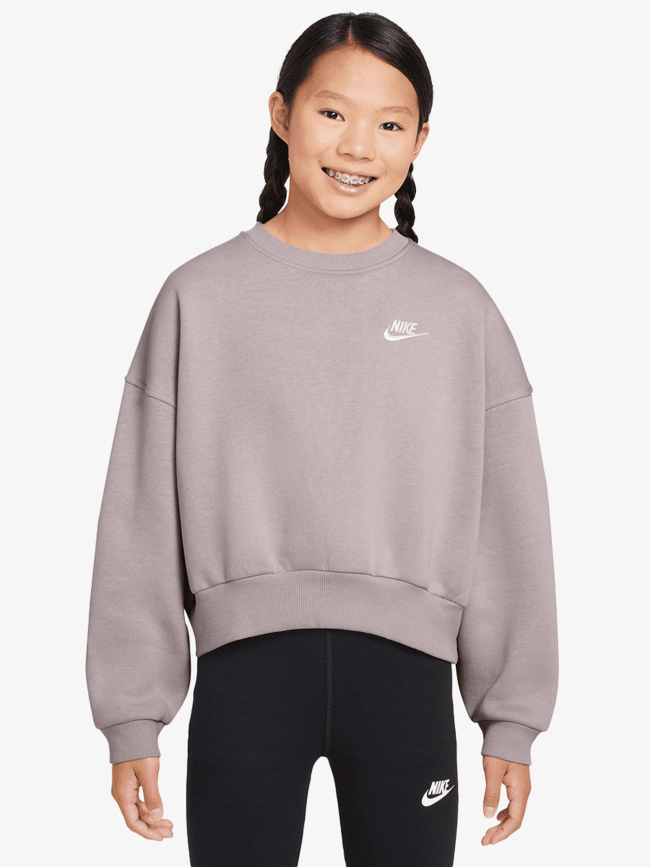 Sweat nsw club crew violet fille - Nike