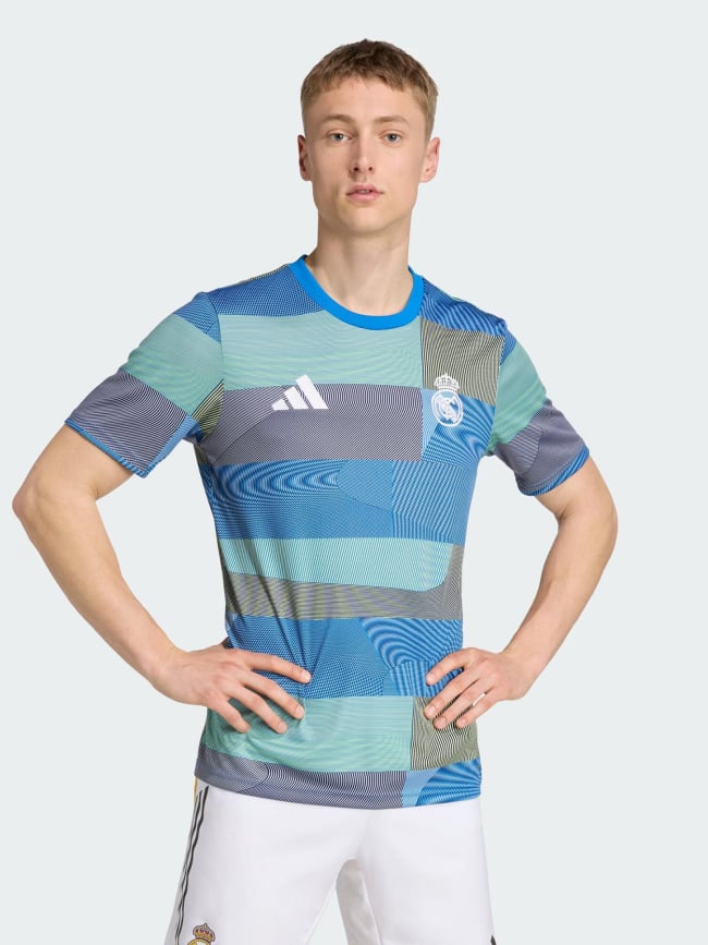Maillot d'échauffement real madrid 25 bleu - Adidas