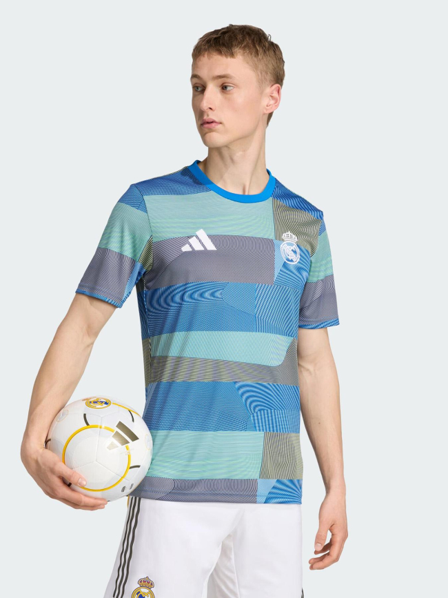 Maillot d'échauffement real madrid 25 bleu - Adidas