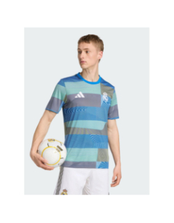 Maillot d'échauffement real madrid 25 bleu - Adidas