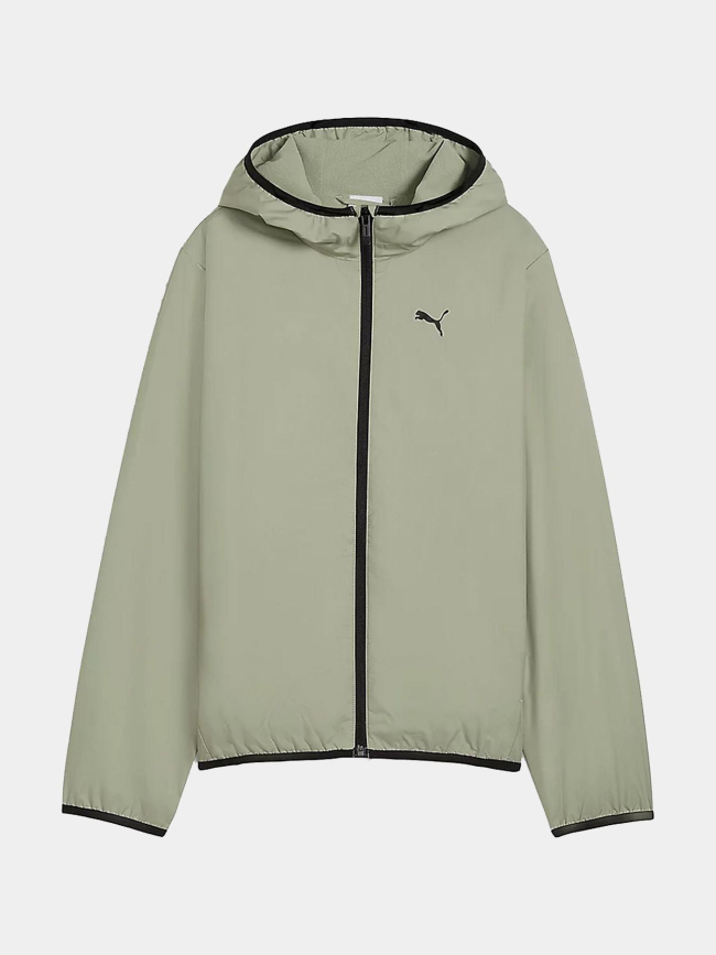Veste coupe-vent polaire lined windbre vert enfant - Puma