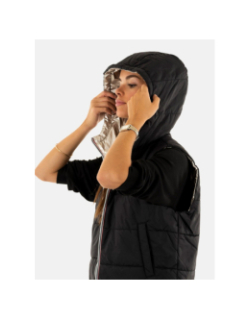 Doudoune sans manche réversible fry noir argenté femme - Only