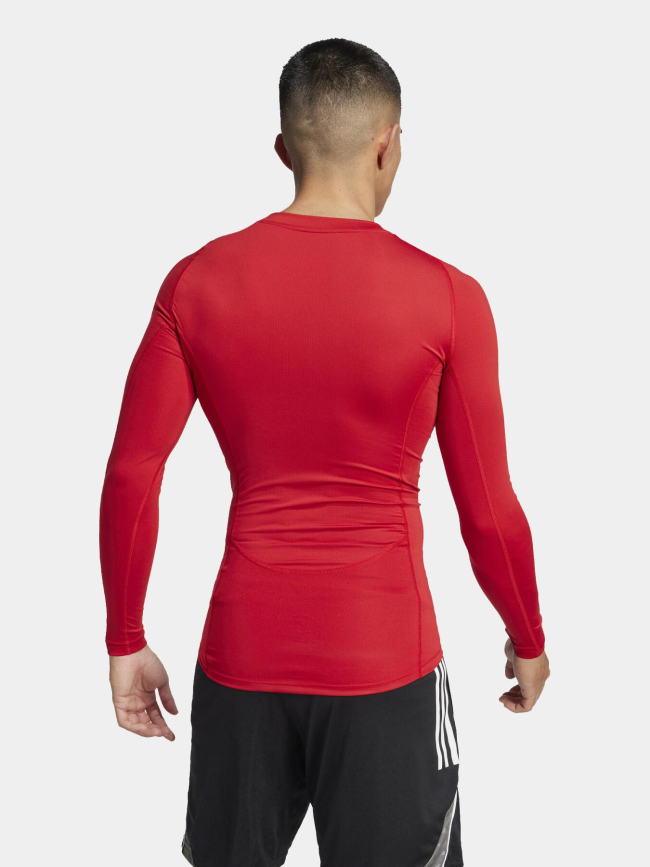 T-shirt training compression techfit rouge homme - Adidas