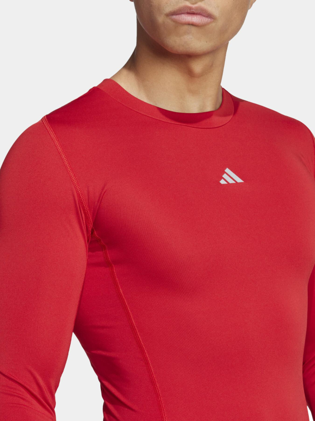 T-shirt training compression techfit rouge homme - Adidas