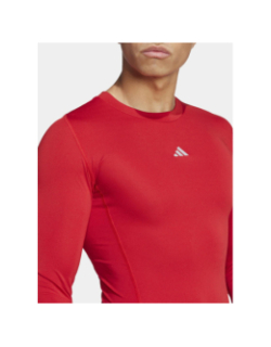 T-shirt training compression techfit rouge homme - Adidas