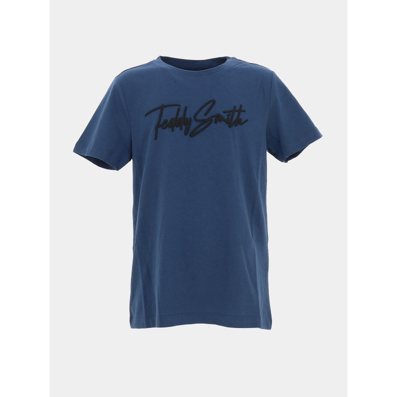 T-shirt evan indigo bleu garçon - Teddy Smith